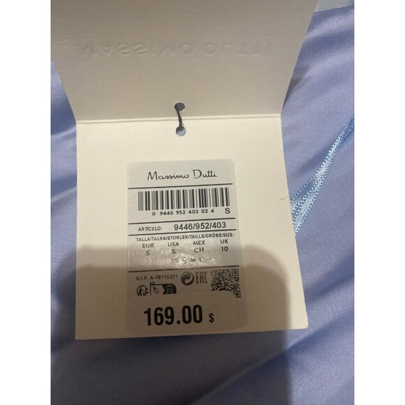 Massimo Dutti Contrast Satin Halter Top‎ NWT - Picture 3 of 4